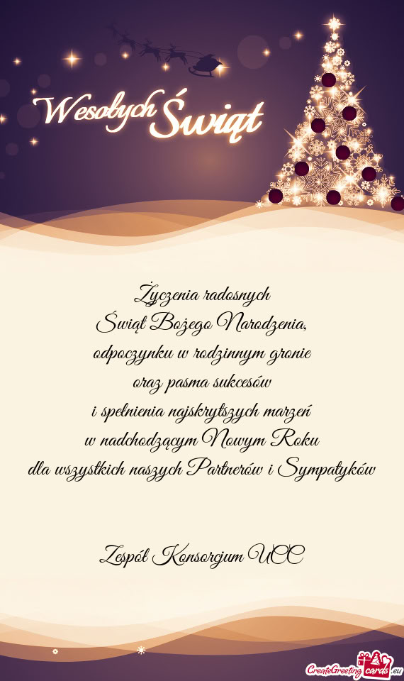 Dla wszystkich naszych Partnerów i Sympatyków