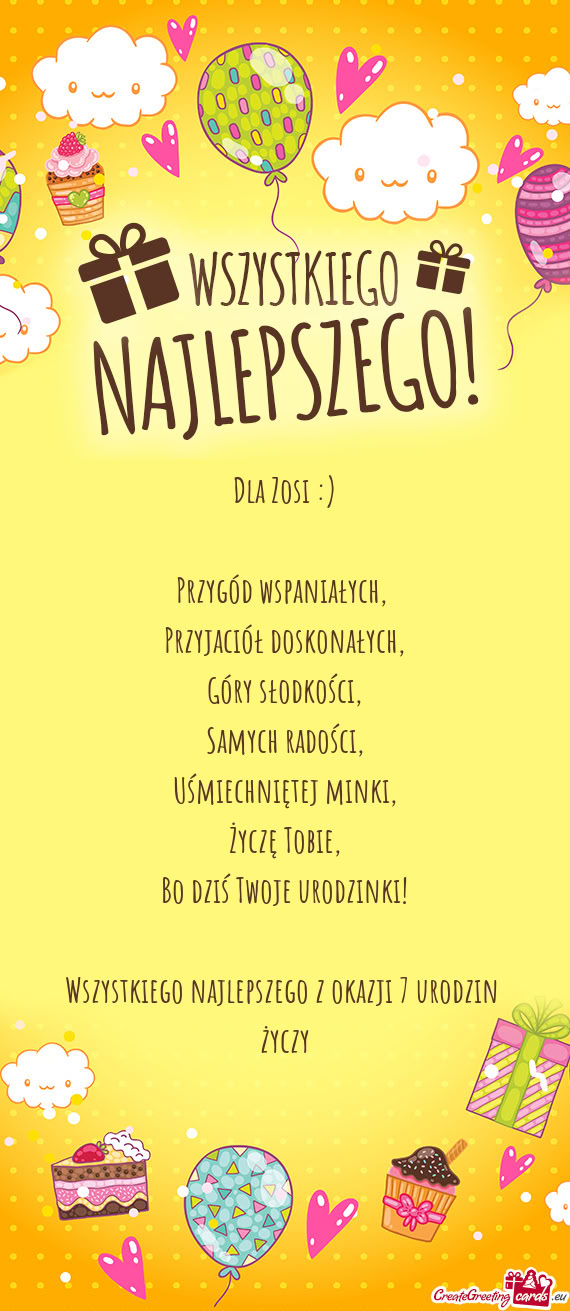 Dla Zosi :)