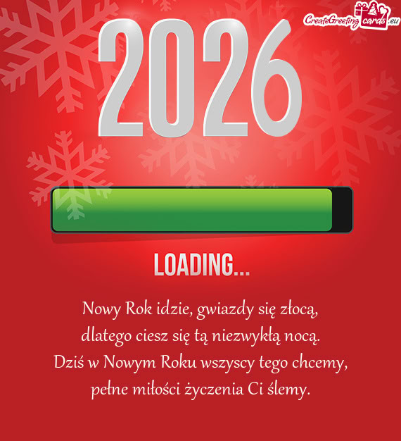 Dlatego ciesz się tą niezwykłą nocą