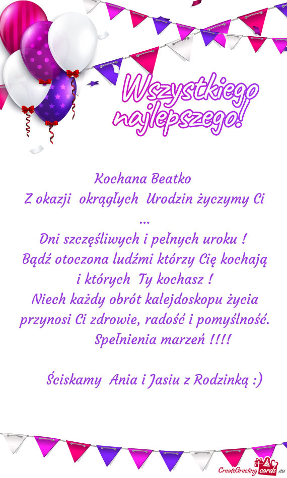 Dni szczęśliwych i pełnych uroku