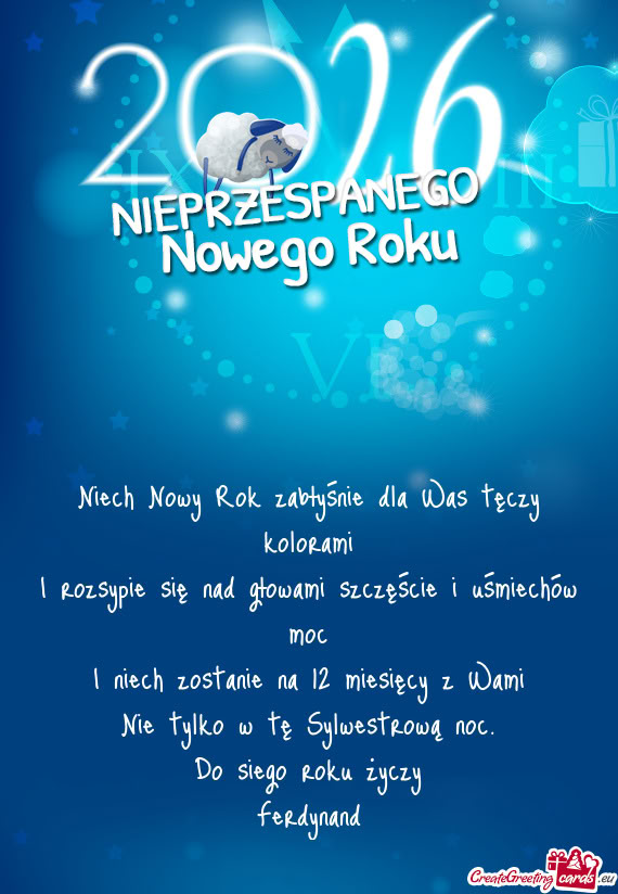 Do siego roku życzy Ferdynand