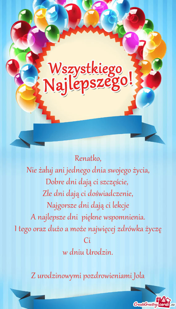 Dobre dni dają ci szczęście