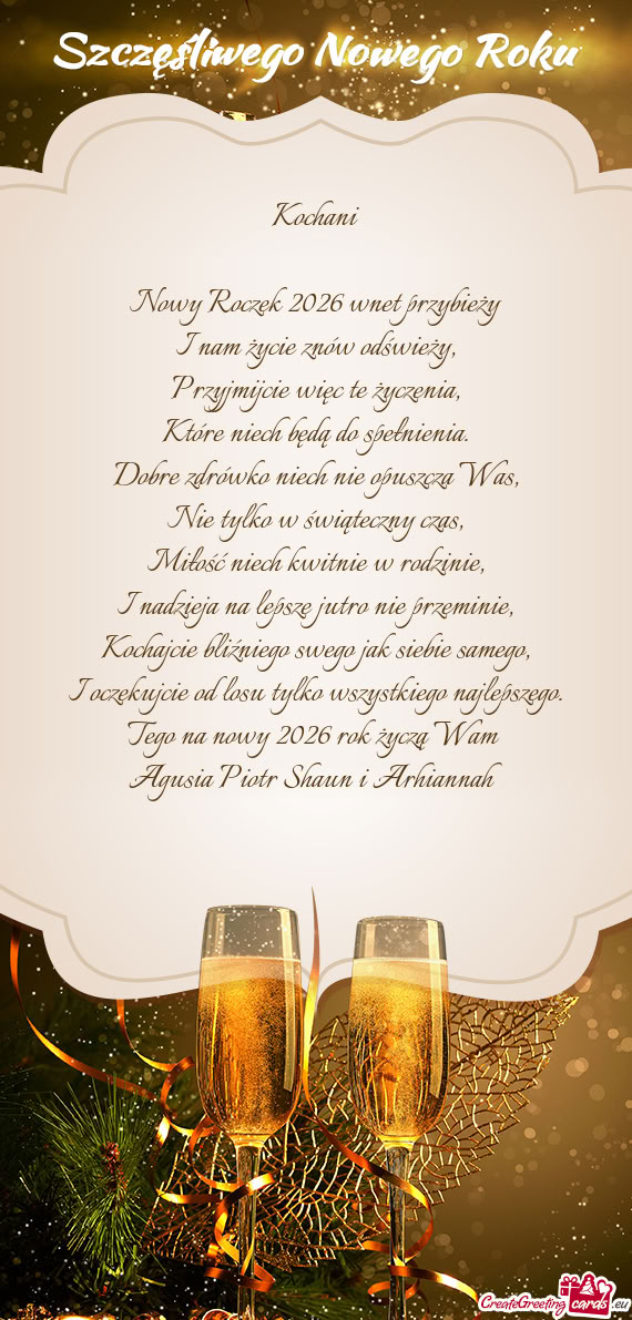 Dobre zdrówko niech nie opuszcza Was