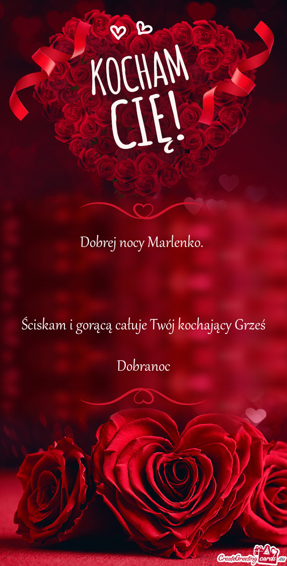 Dobrej nocy Marlenko