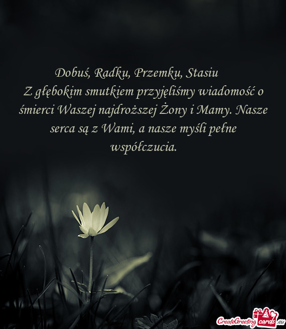 Dobuś, Radku, Przemku, Stasiu 😢