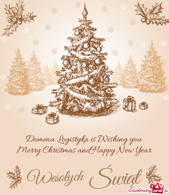 Domena Logistyka is Wishing you   Merry Christmas and
