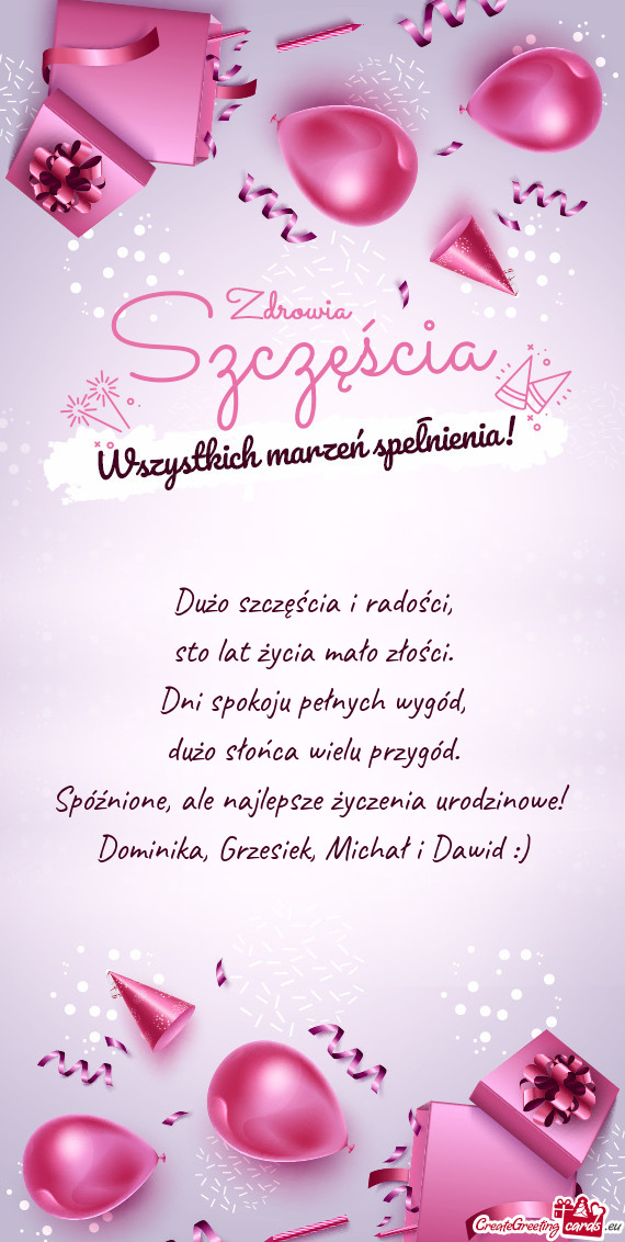 Dominika, Grzesiek, Michał i Dawid :)