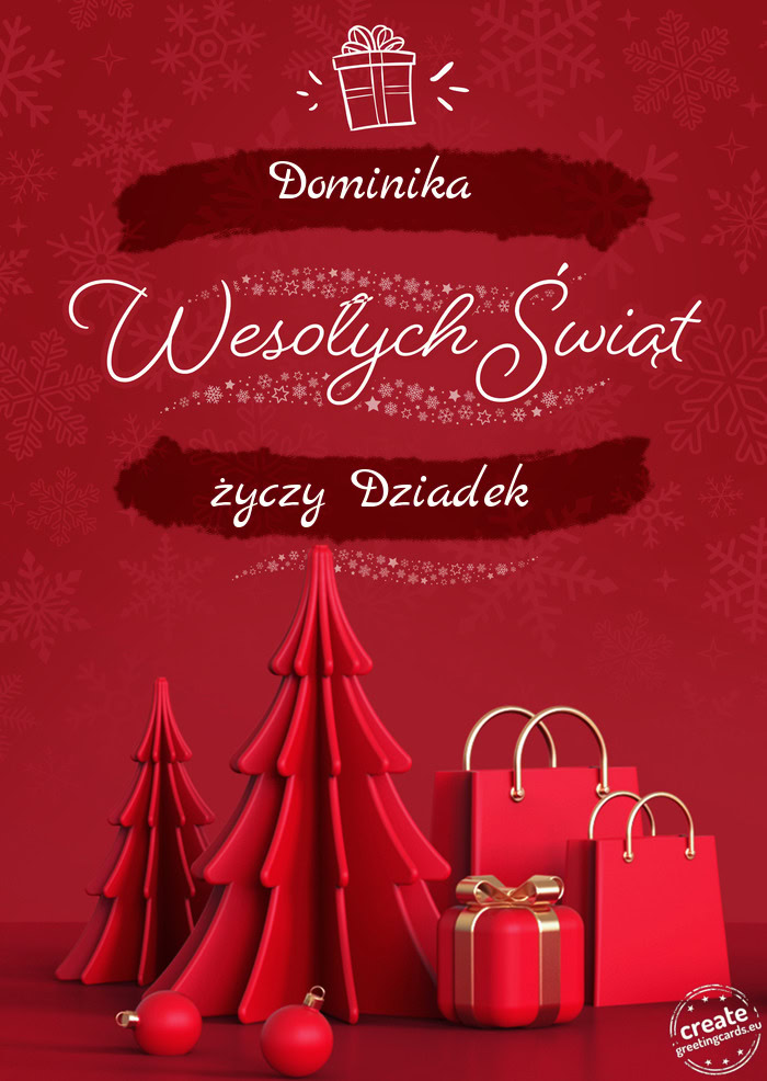 Dominika Wesołych Świąt Dziadek