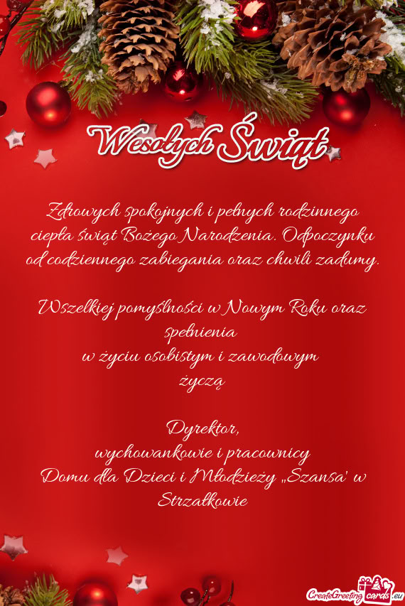 Domu dla Dzieci i Młodzieży „Szansa” w Strzałkowie