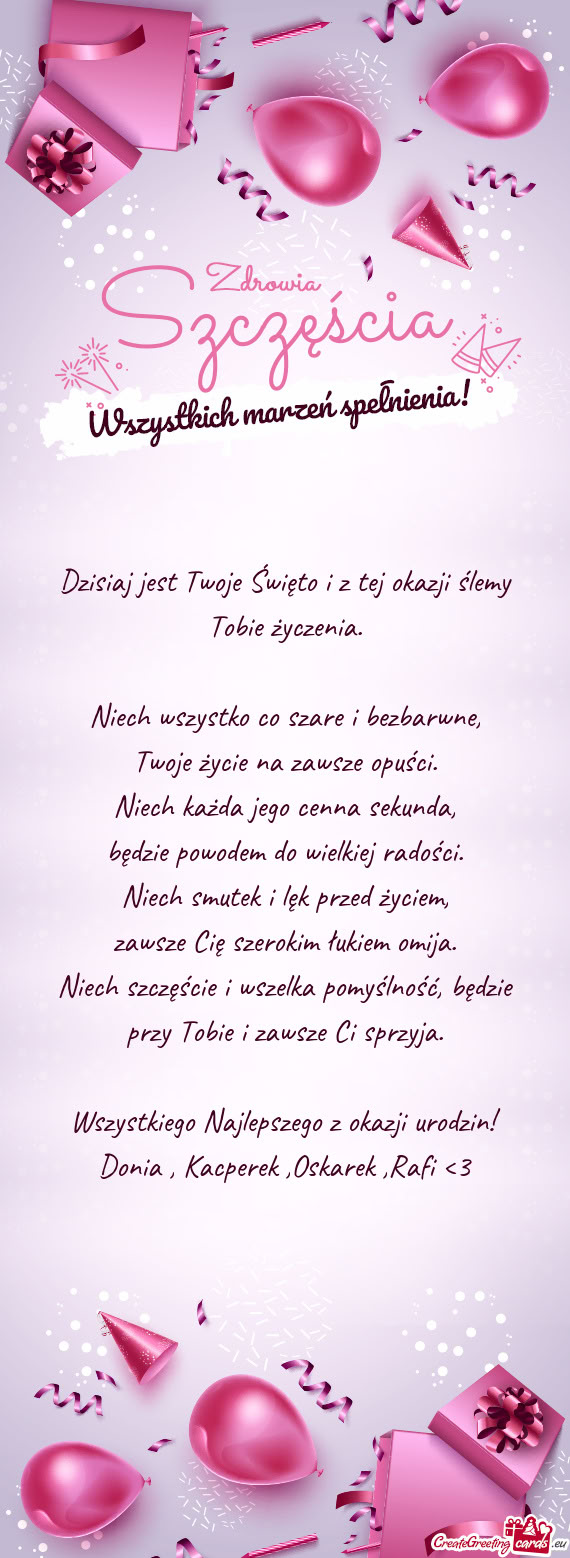 Donia , Kacperek ,Oskarek ,Rafi <3