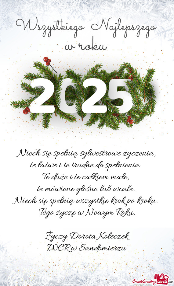 Dorota Kołeczek WCR w Sandomierzu