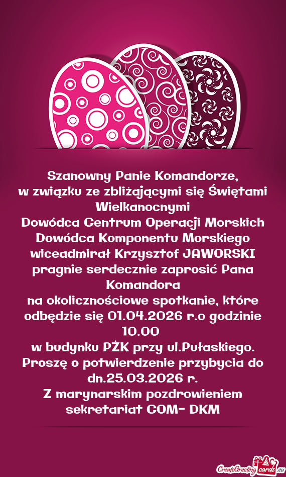 Dowódca Komponentu Morskiego