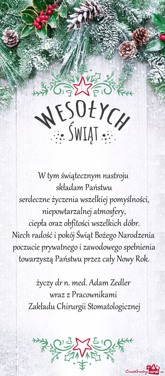 Dr n. med. Adam Zedler