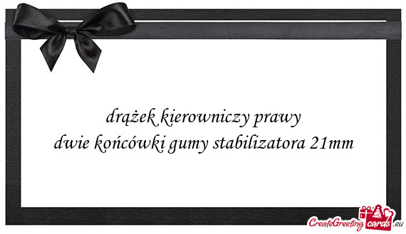 Drążek kierowniczy prawy