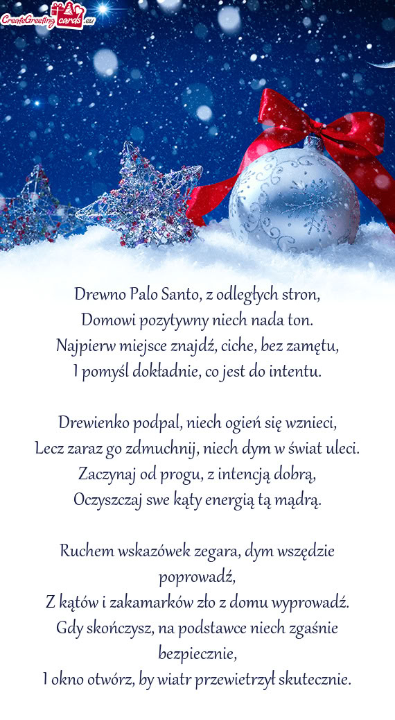 Drewno Palo Santo, z odległych stron