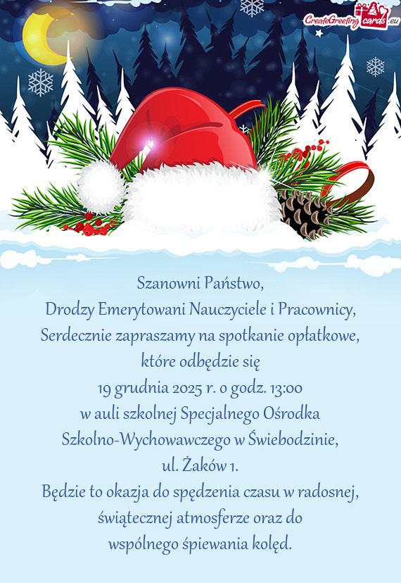 Drodzy Emerytowani Nauczyciele i Pracownicy