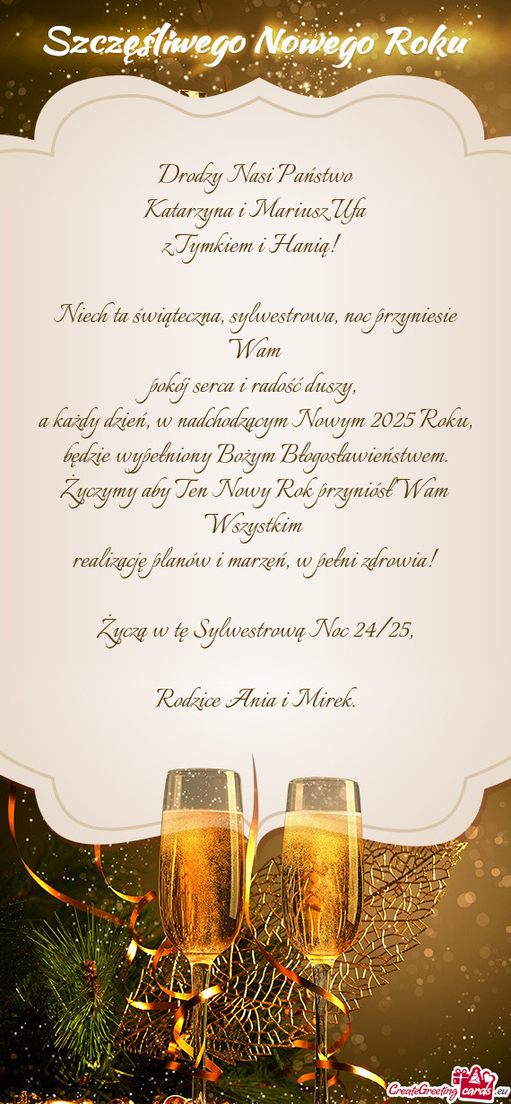 Drodzy Nasi Państwo