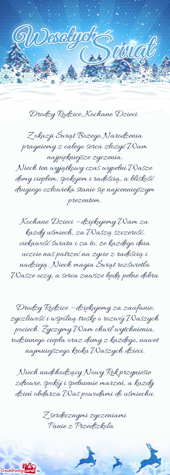 Drodzy Rodzice, Kochane Dzieci 💖