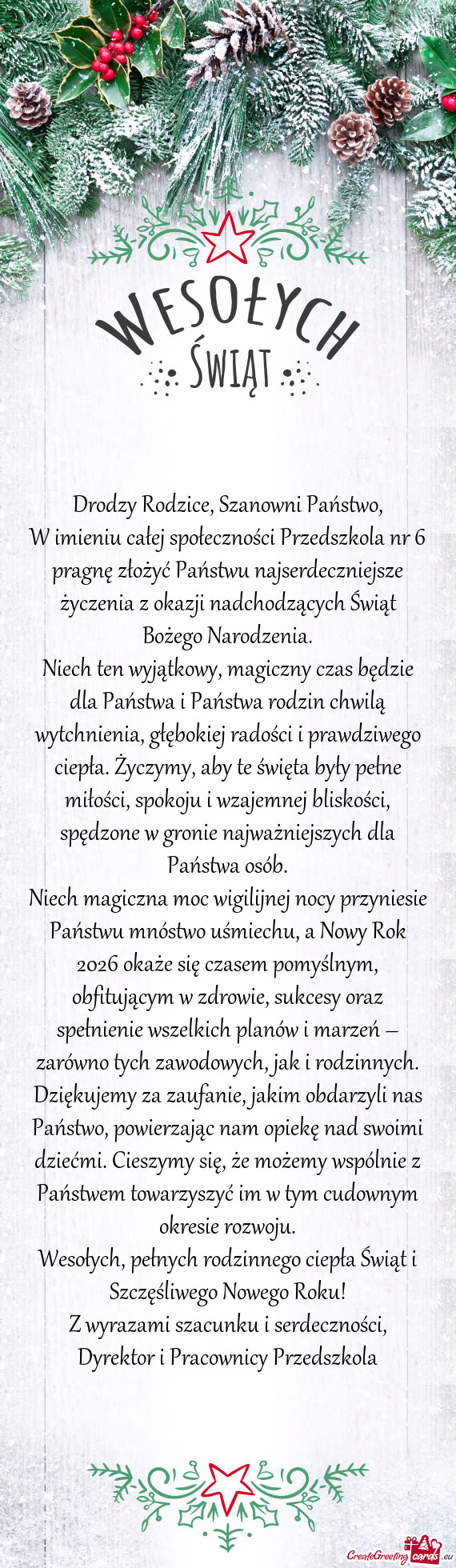 Drodzy Rodzice, Szanowni Państwo