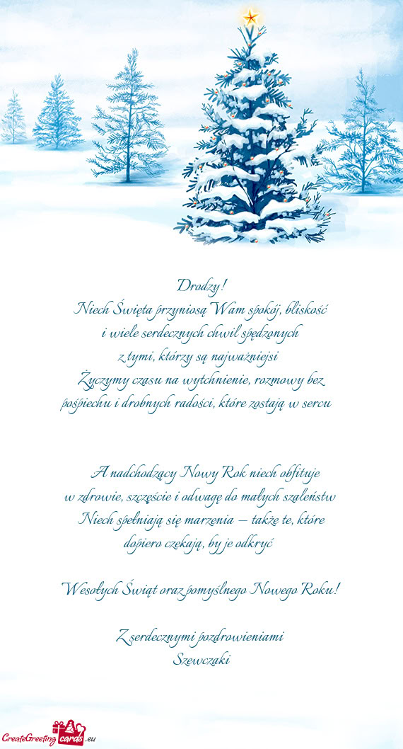 🎄✨ Drodzy! ✨🎄