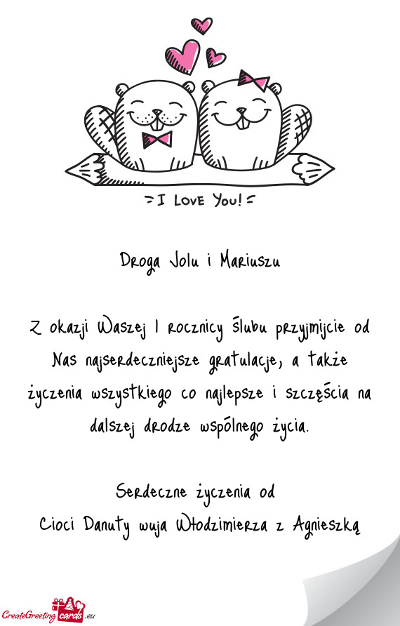 Droga Jolu i Mariuszu