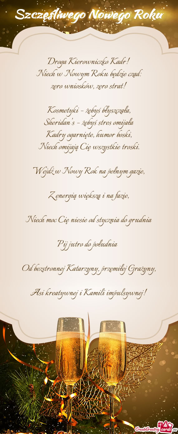 Droga Kierowniczko Kadr