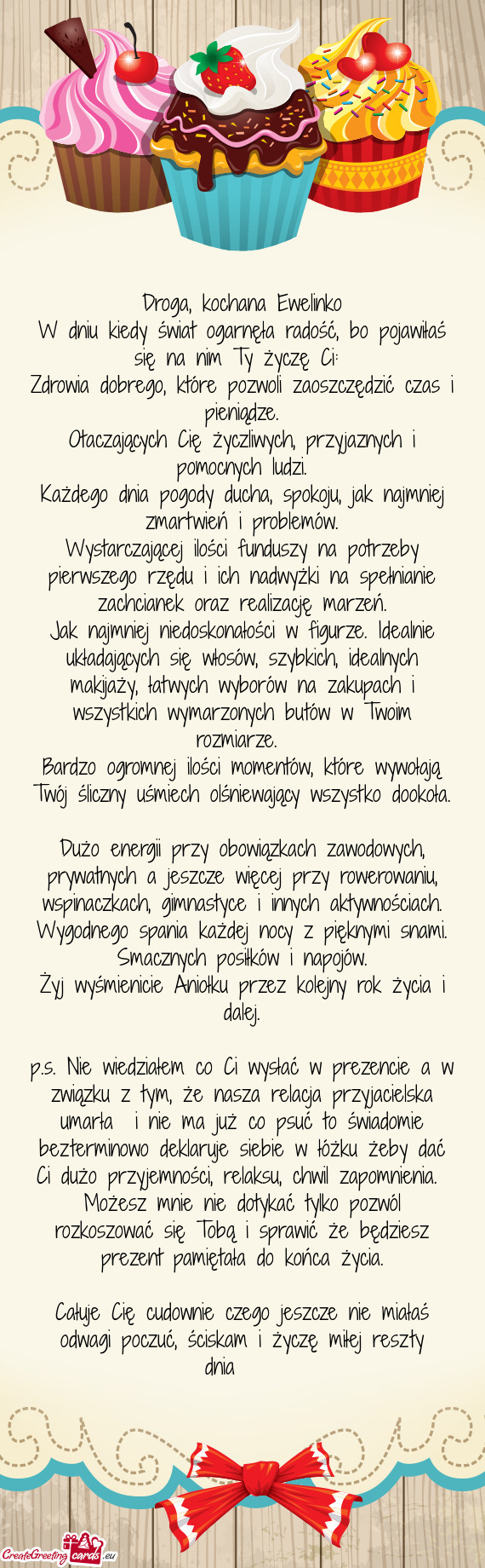 Droga, kochana Ewelinko