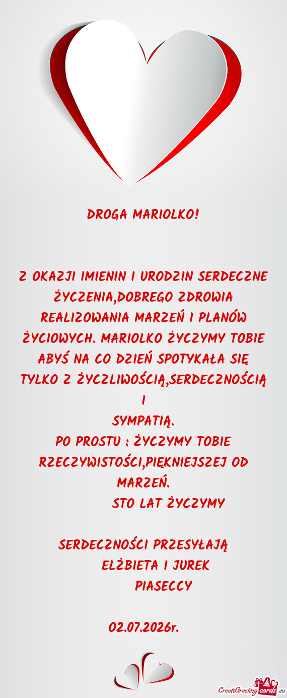 DROGA MARIOLKO