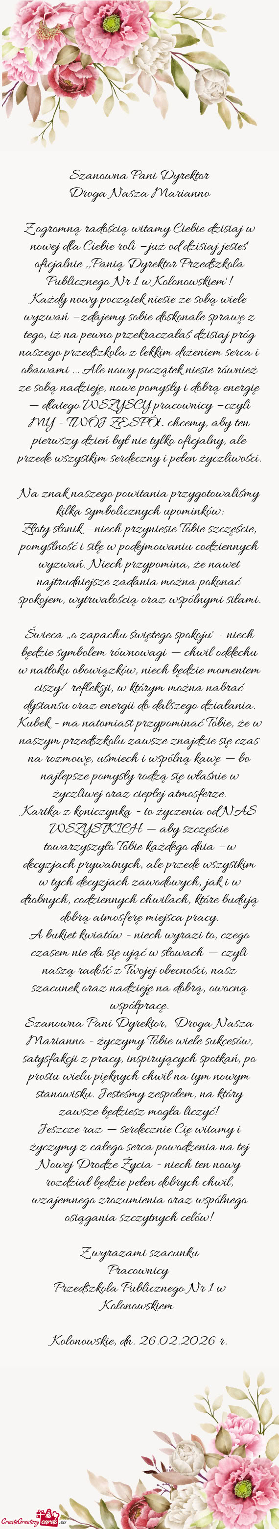 Droga Nasza Marianno