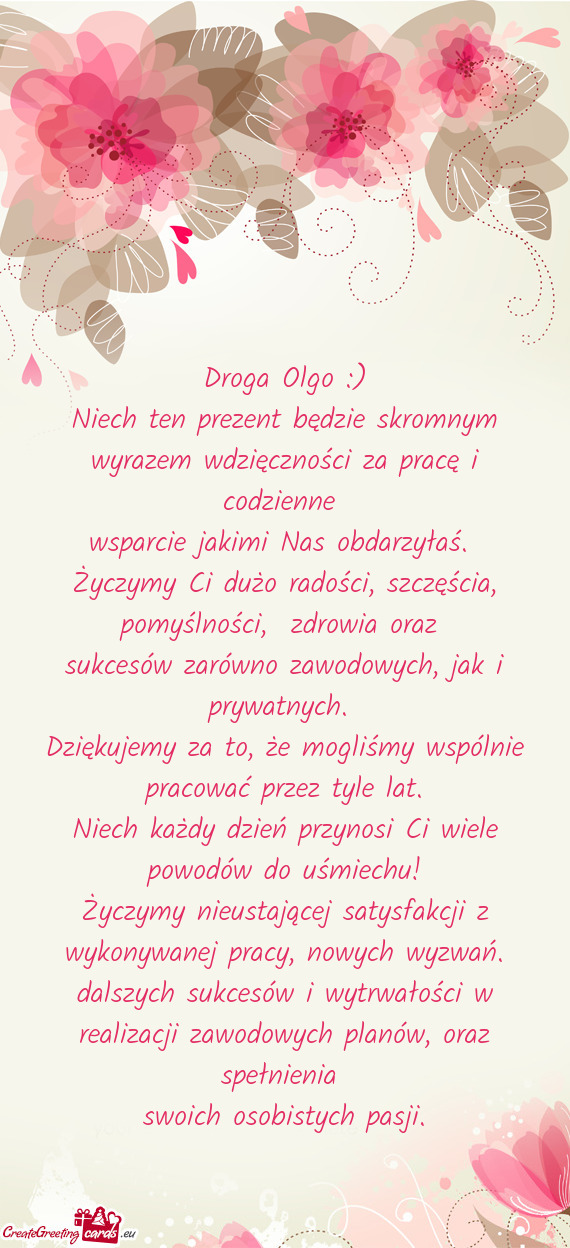 Droga Olgo :)