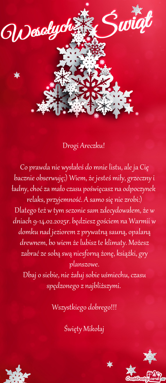 Drogi Areczku