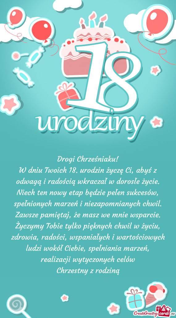 Drogi Chrześniaku