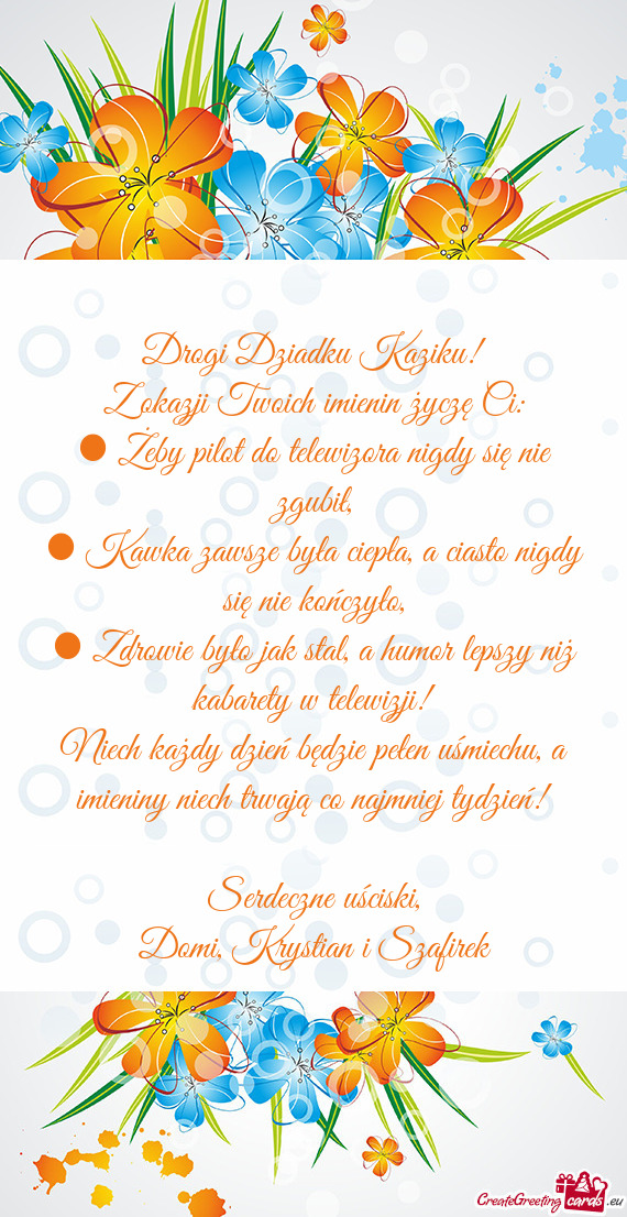 Drogi Dziadku Kaziku