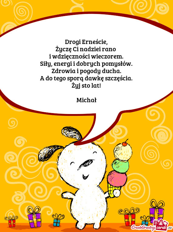 Drogi Erneście