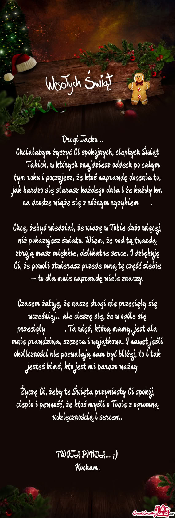 Drogi Jacku ..🥰