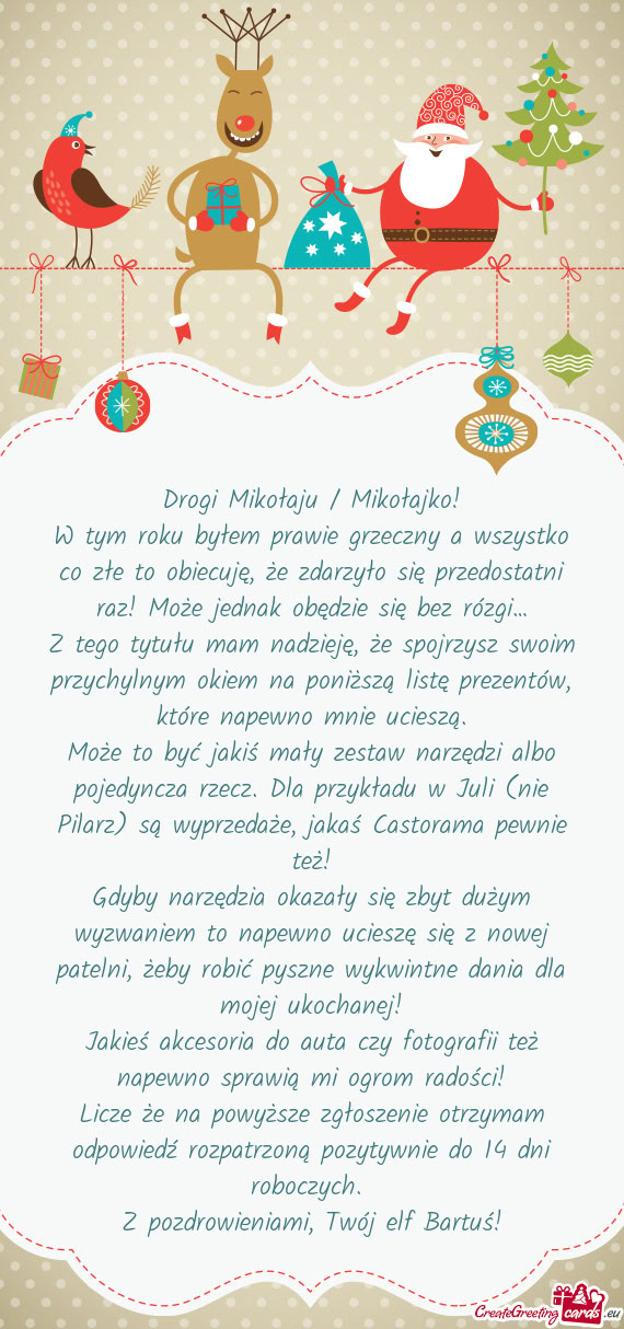 Drogi Mikołaju / Mikołajko