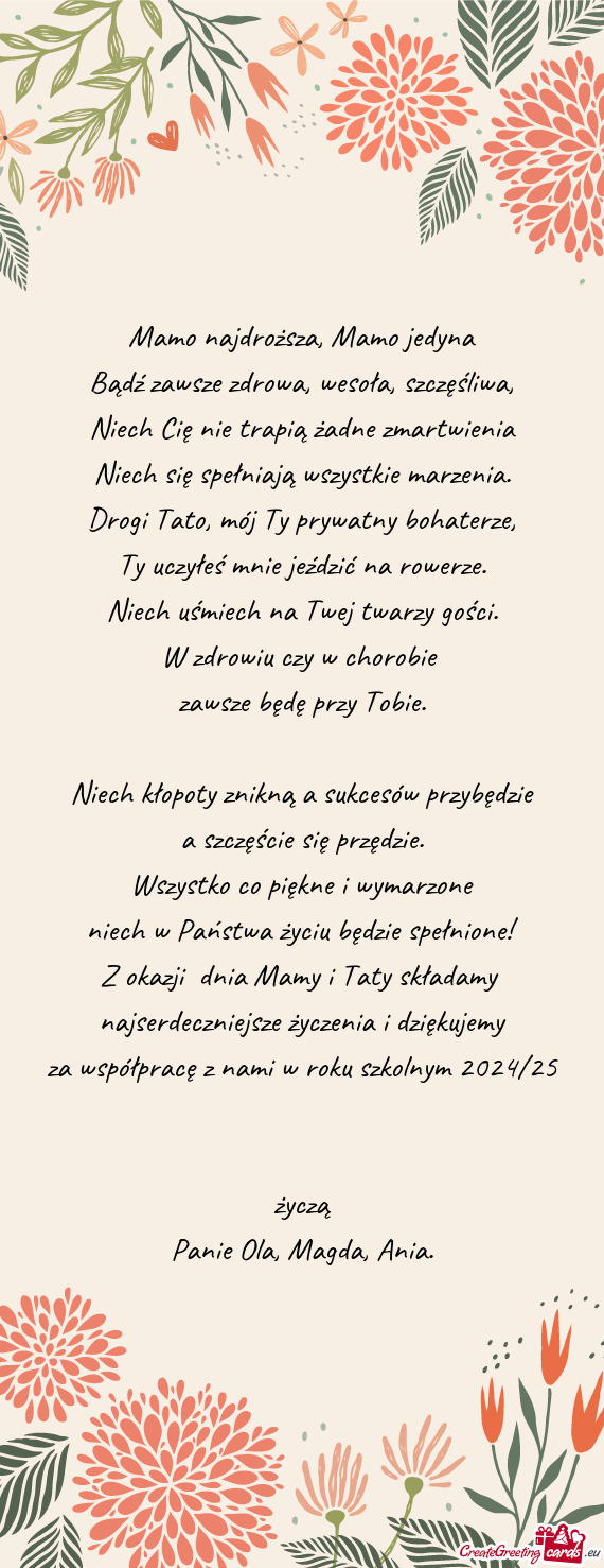 Drogi Tato, mój Ty prywatny bohaterze