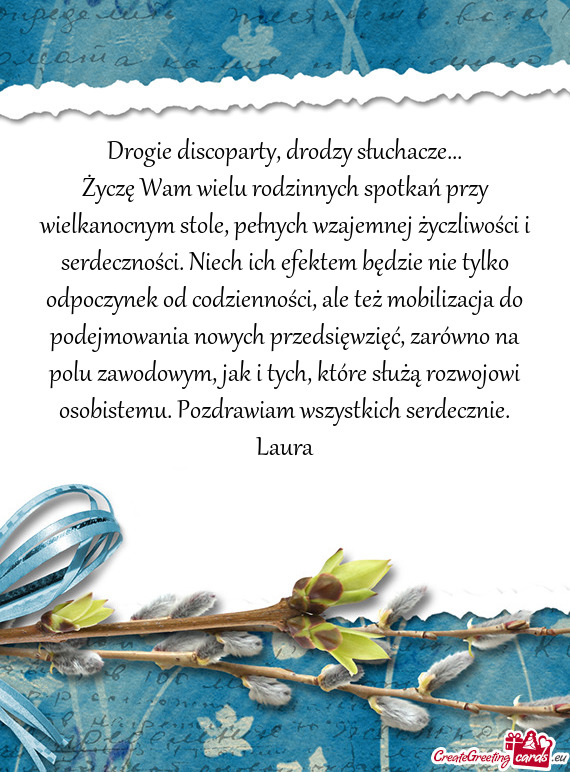 Drogie discoparty, drodzy słuchacze