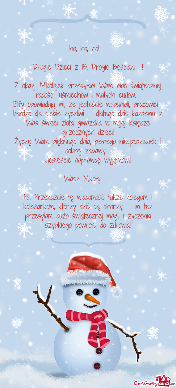 Drogie Dzieci z 1B, Drogie Beściaki