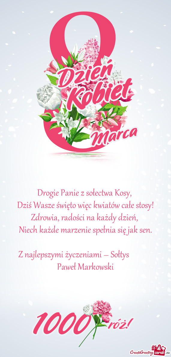 Drogie Panie z sołectwa Kosy