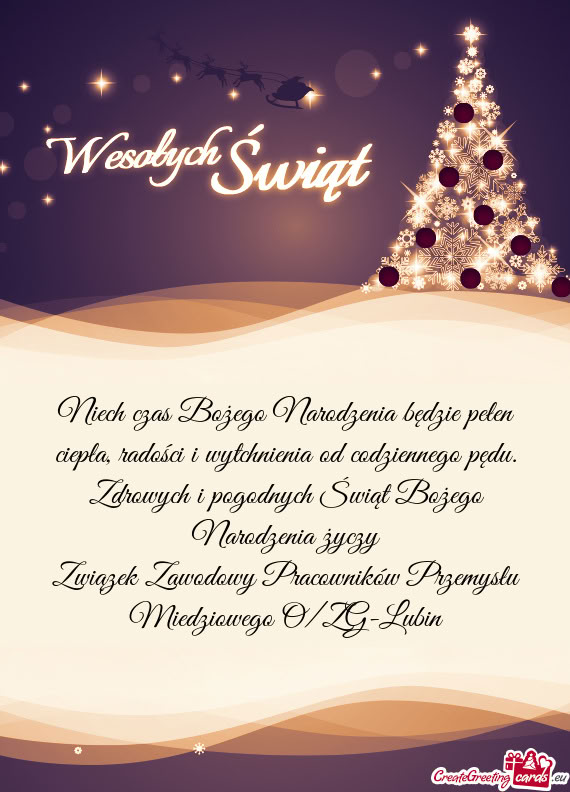 Drowych i pogodnych Świąt Bożego Narodzenia życzy