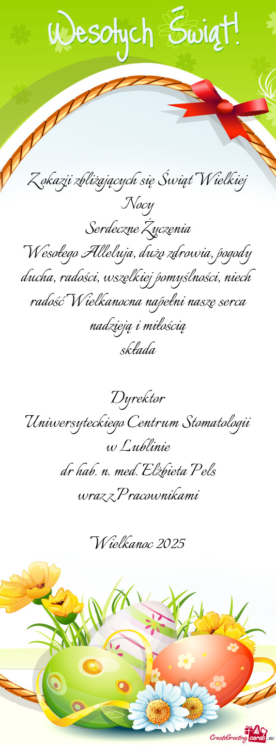 Ducha, radości, wszelkiej pomyślności, niech