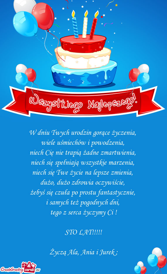 Dużo, dużo zdrowia oczywiście