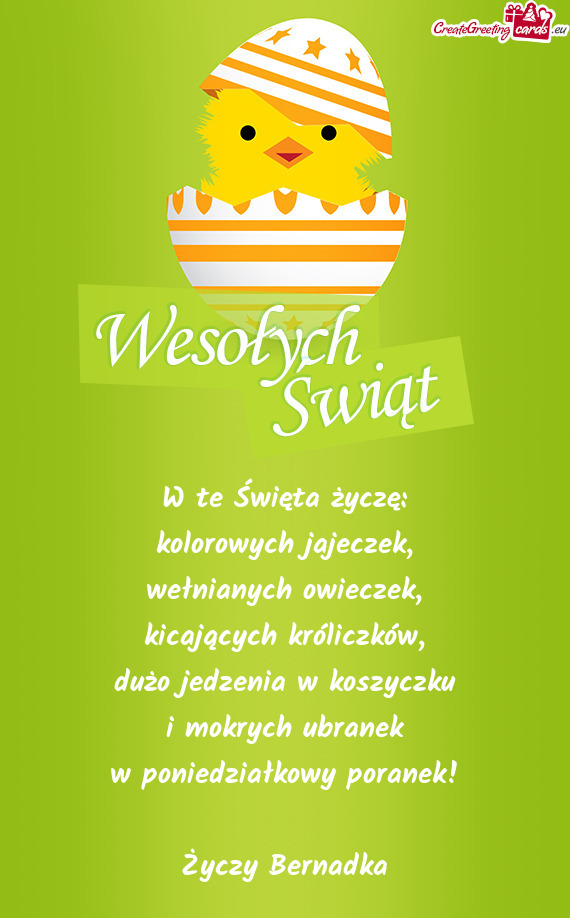Dużo jedzenia w koszyczku i mokrych ubranek w poniedziałkowy poranek! Bernadka