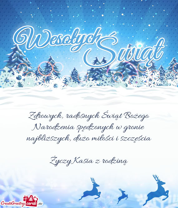 Dużo miłości i szczęścia Kasia z rodziną