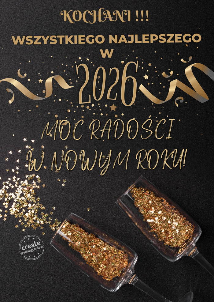 Dużo radości KOCHANI !!! w nowym roku