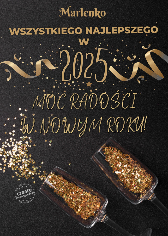 Dużo radości Marlenko w nowym roku