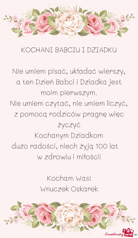 Dużo radości, niech żyją 100 lat