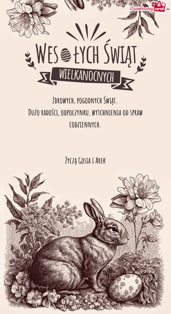 Dużo radości, odpoczynku, wytchnienia od spraw codziennych