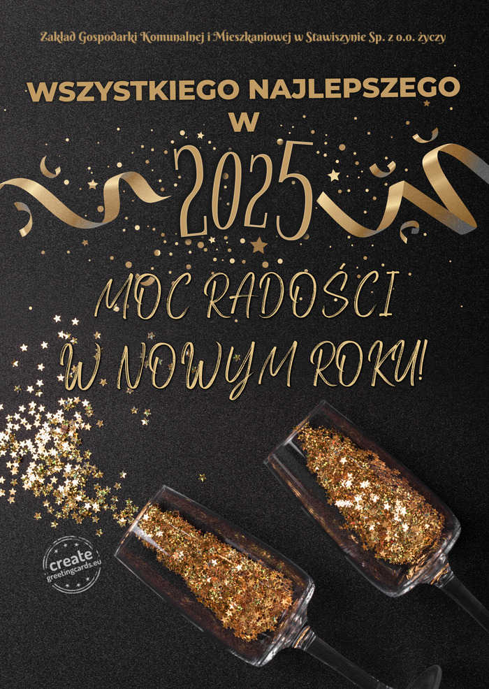 Dużo radości Zakład Gospodarki Komunalnej i Mieszkaniowej w Stawiszynie Sp. z o.o. w nowym